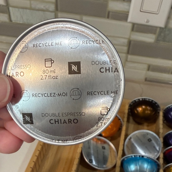 Bamboo Coffee Pod Holder Organizer Holds Nespresso pods with 23 Pods - Picture 10 of 13